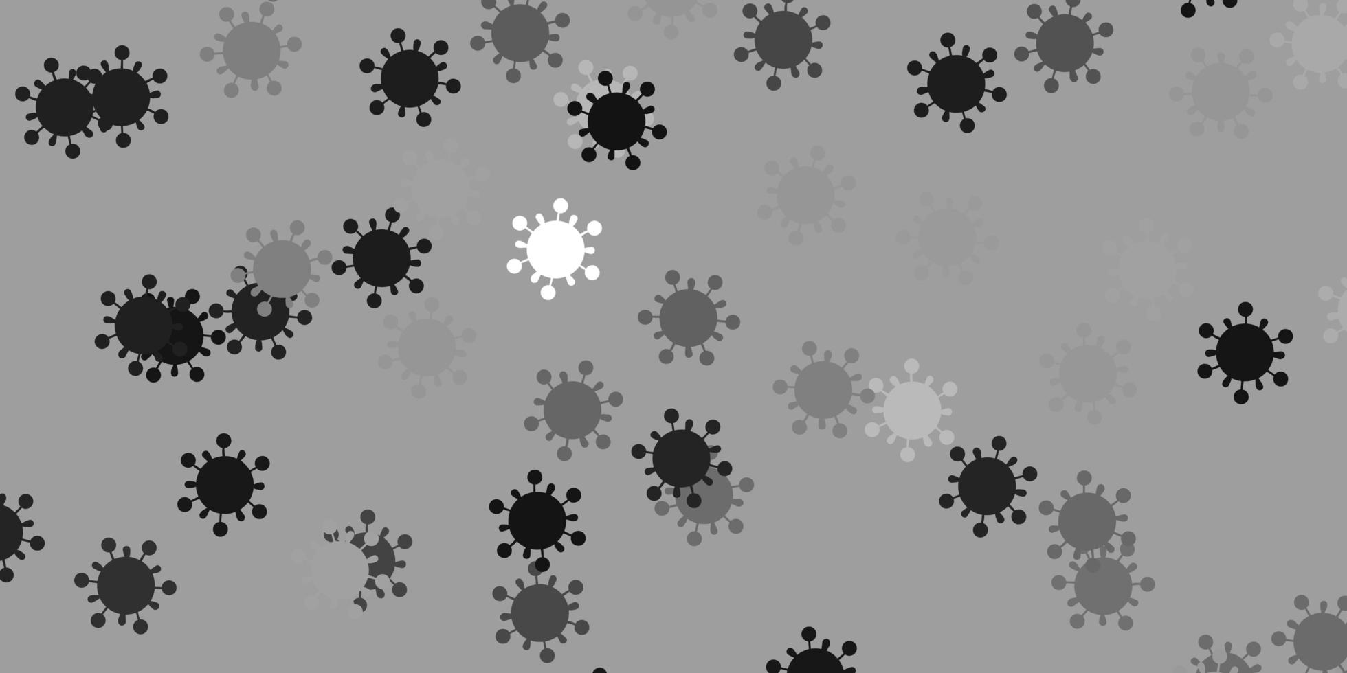 texture de vecteur gris clair avec des symboles de la maladie.