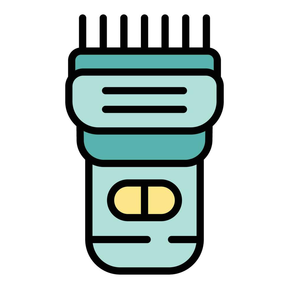 électrique le rasoir icône vecteur plat