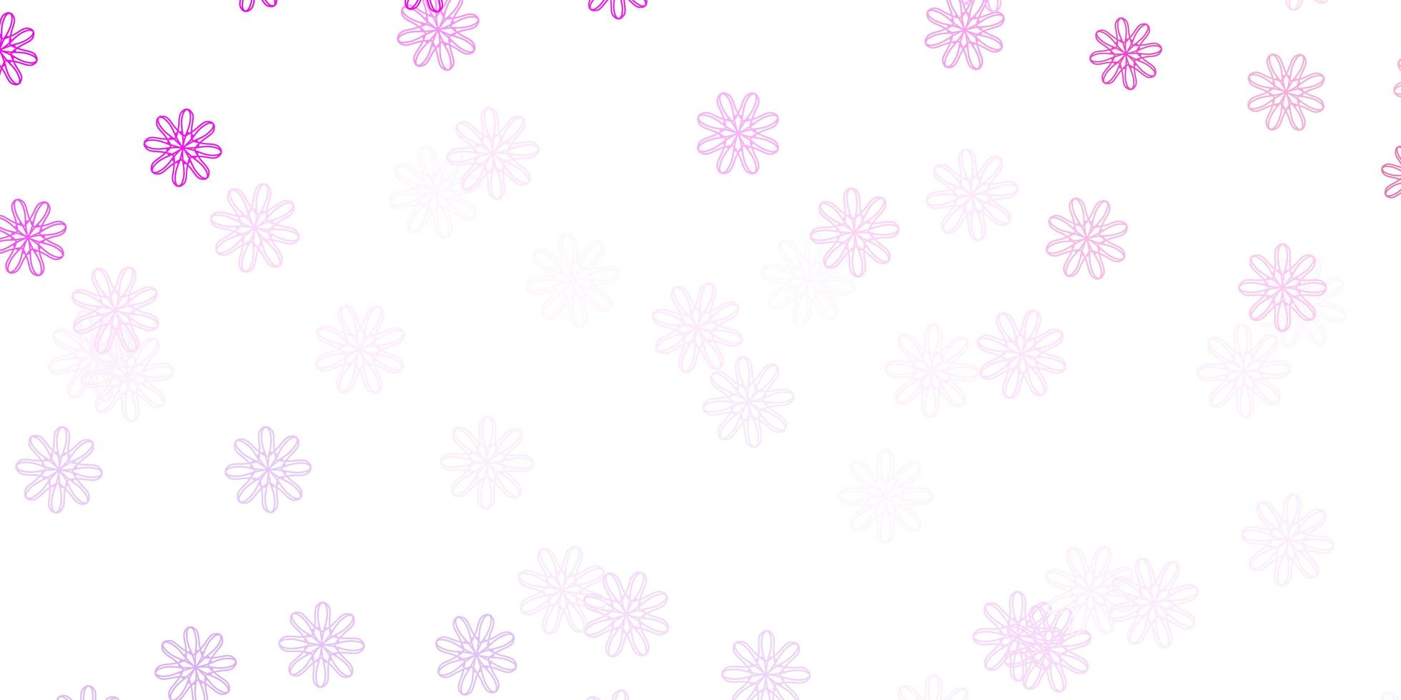 toile de fond naturel vecteur violet clair, rose avec des fleurs.