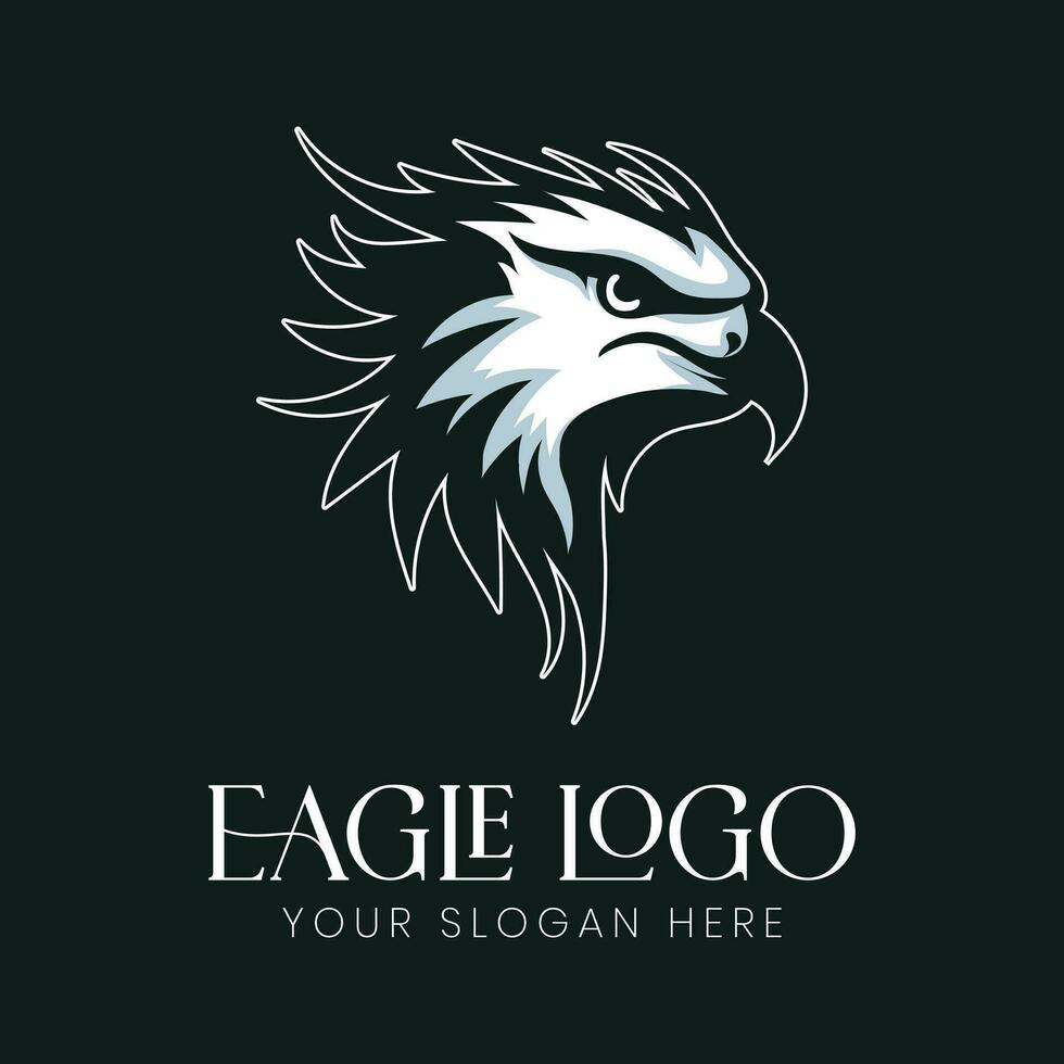 Aigle logo vecteur Stock illustration, Aigle mascotte logo