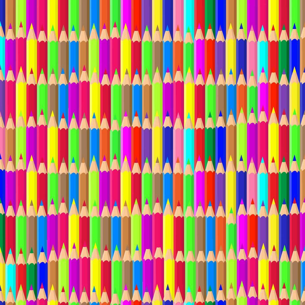 coloré crayons.neon couleurs.kids école papeterie griffonnages tiré par coloré crayons.vecteur illustration vecteur