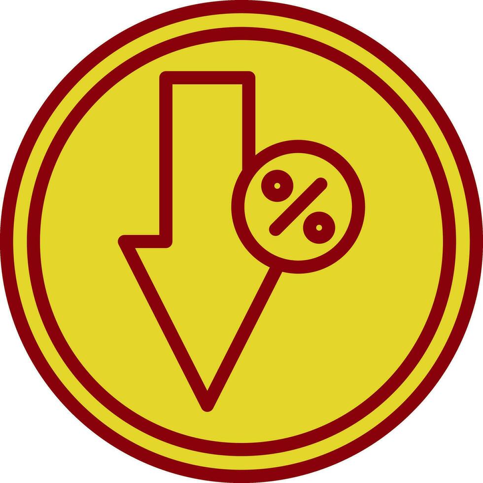 conception d'icône vectorielle vers le bas vecteur