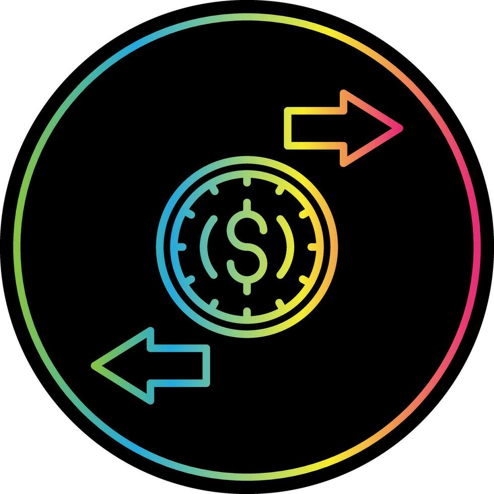 échange taux vecteur icône conception