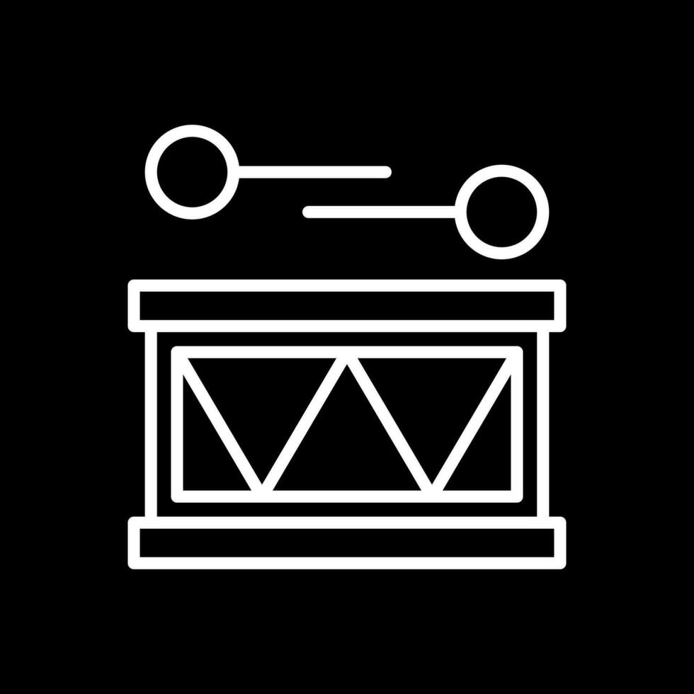 conception d'icône de vecteur de tambour