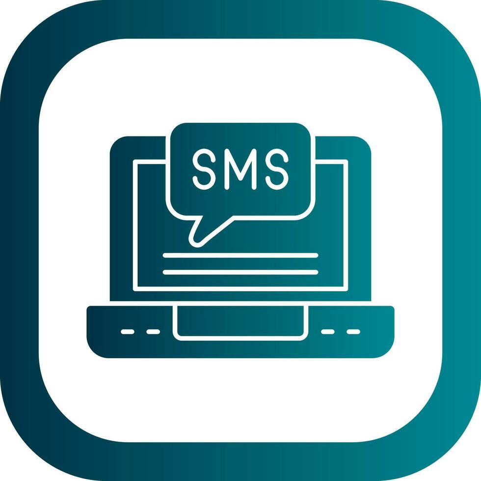 conception d'icône de vecteur sms