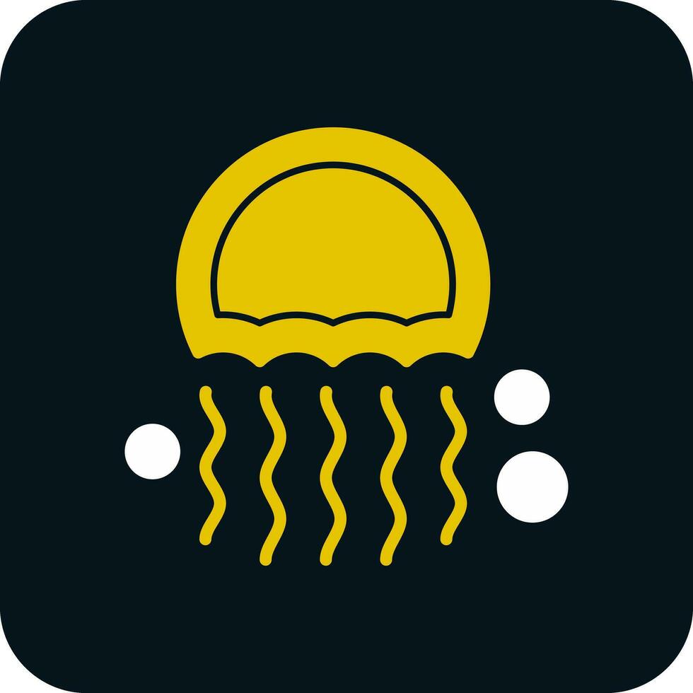 conception d'icône de vecteur de méduse