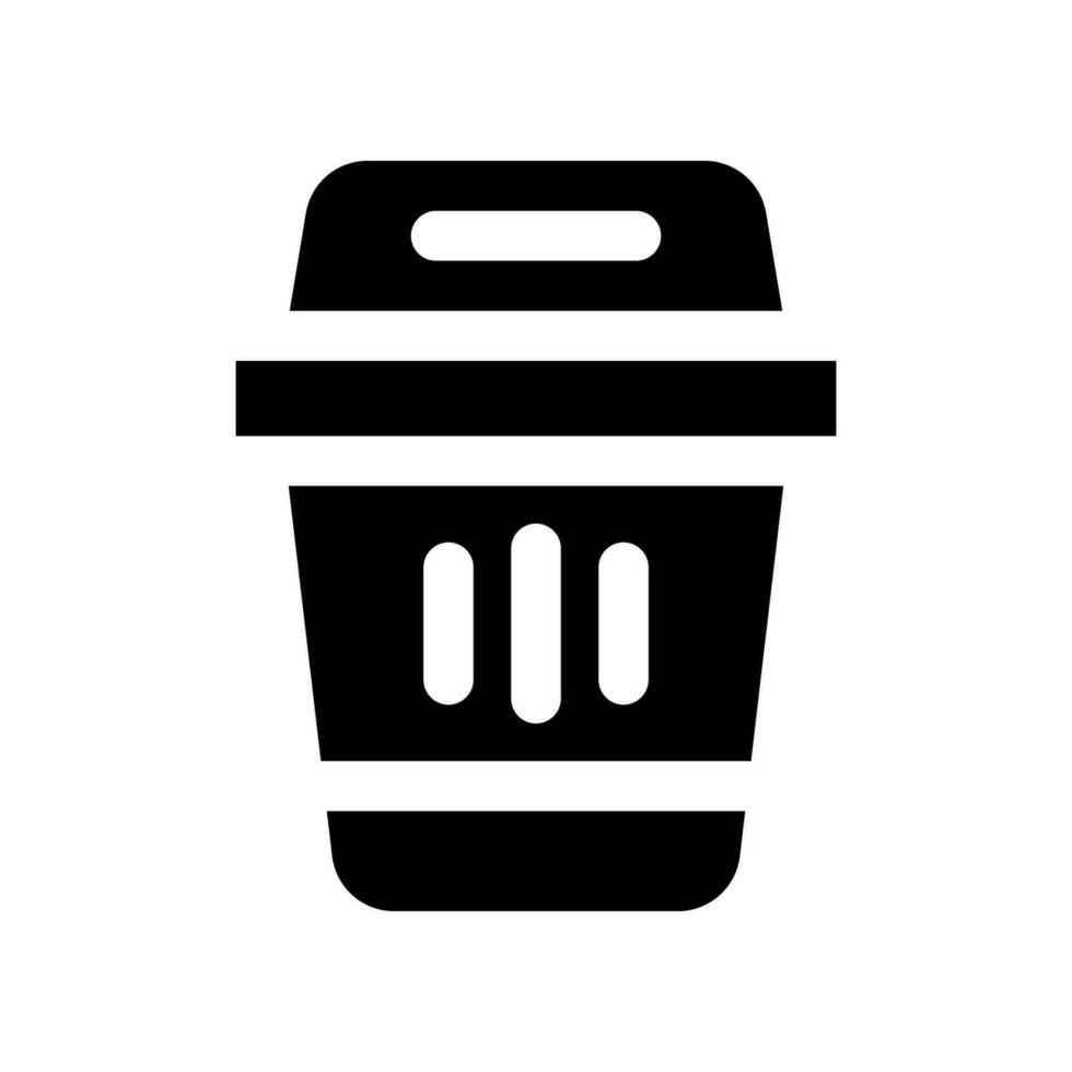poubelle glyphe icône. vecteur icône pour votre site Internet, mobile, présentation, et logo conception.