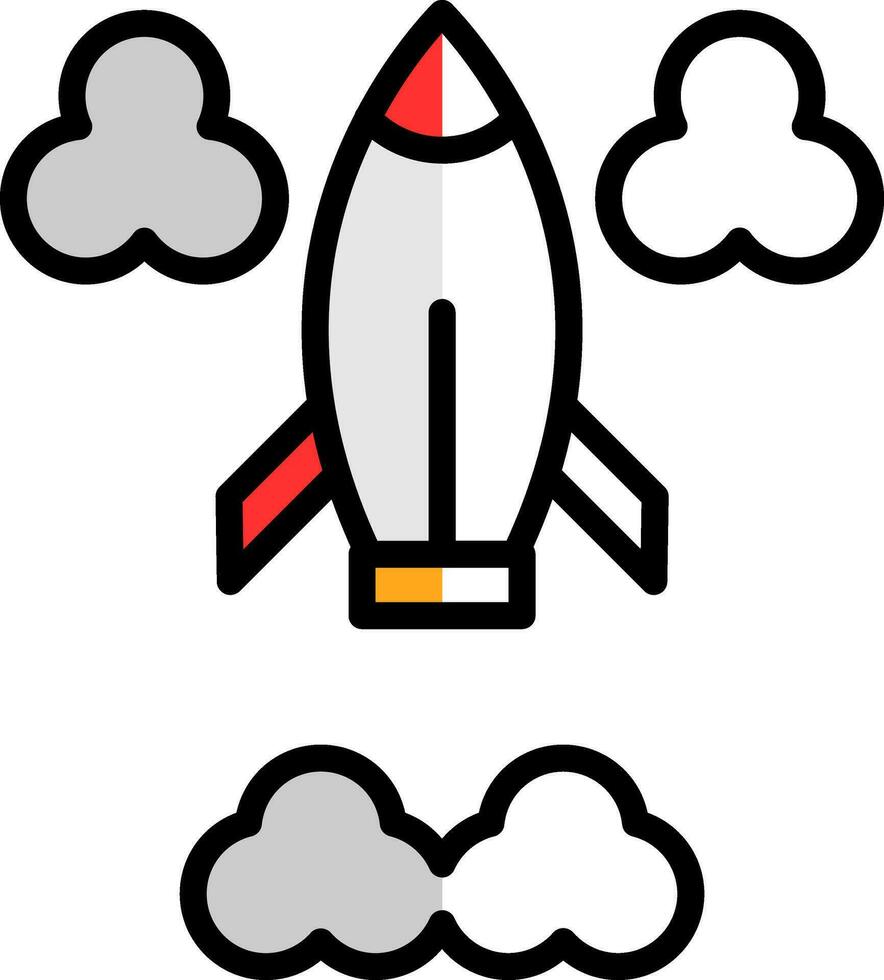 conception d'icône de vecteur de fusée