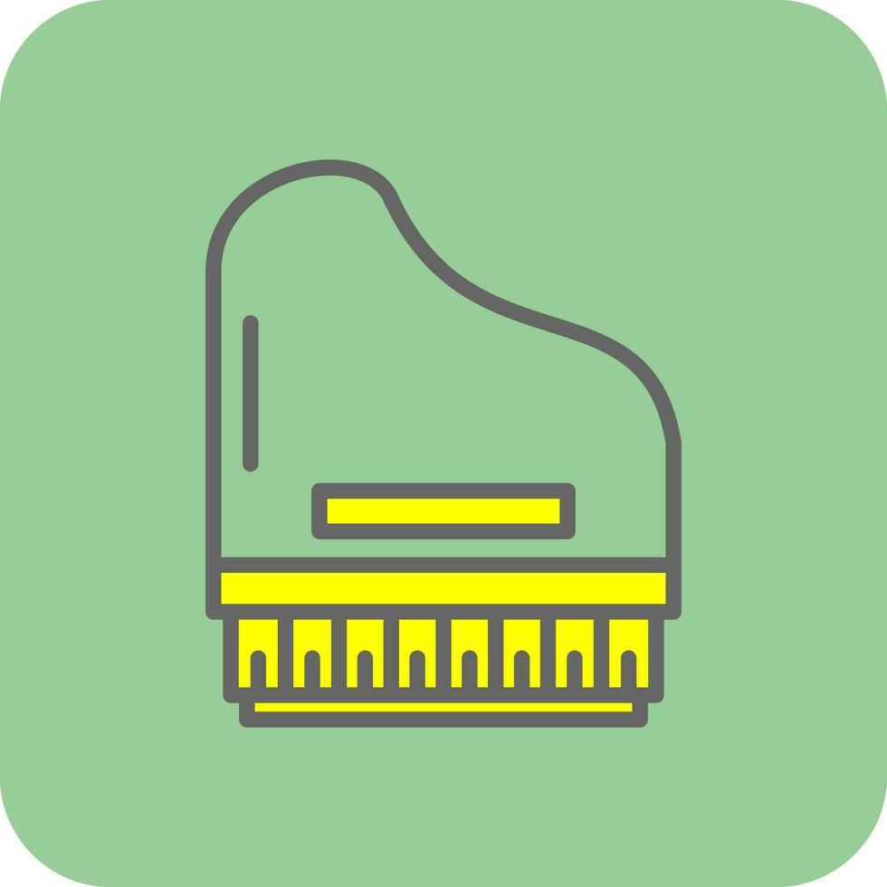 conception d'icône de vecteur de piano