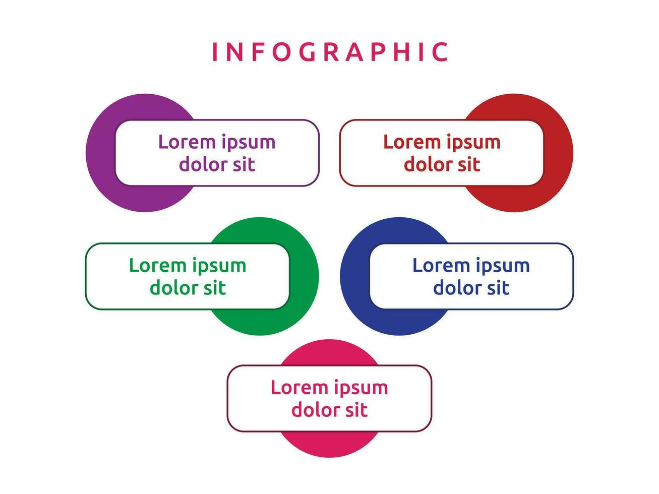 vecteur Vide affaires diagramme infographie modèle élément conception graphique étape par étape