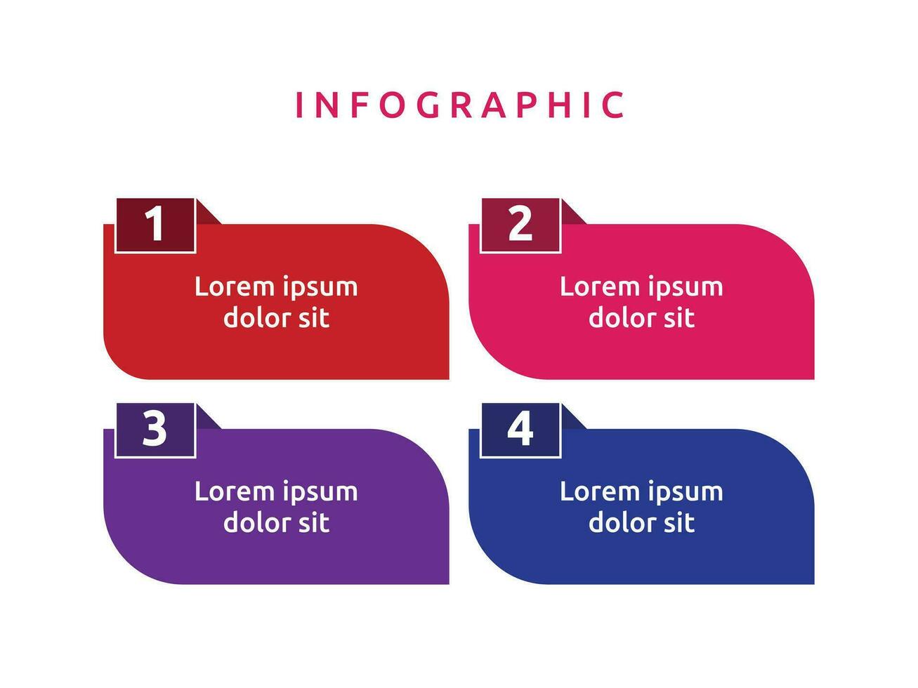 vecteur Vide affaires diagramme infographie modèle élément conception graphique étape par étape