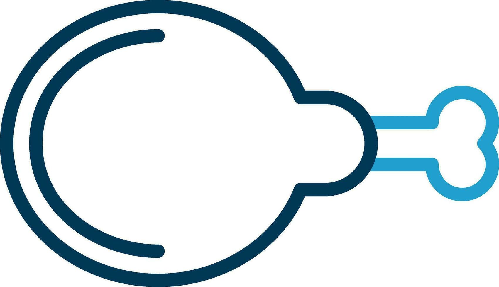 conception d'icône vecteur cuisse de poulet