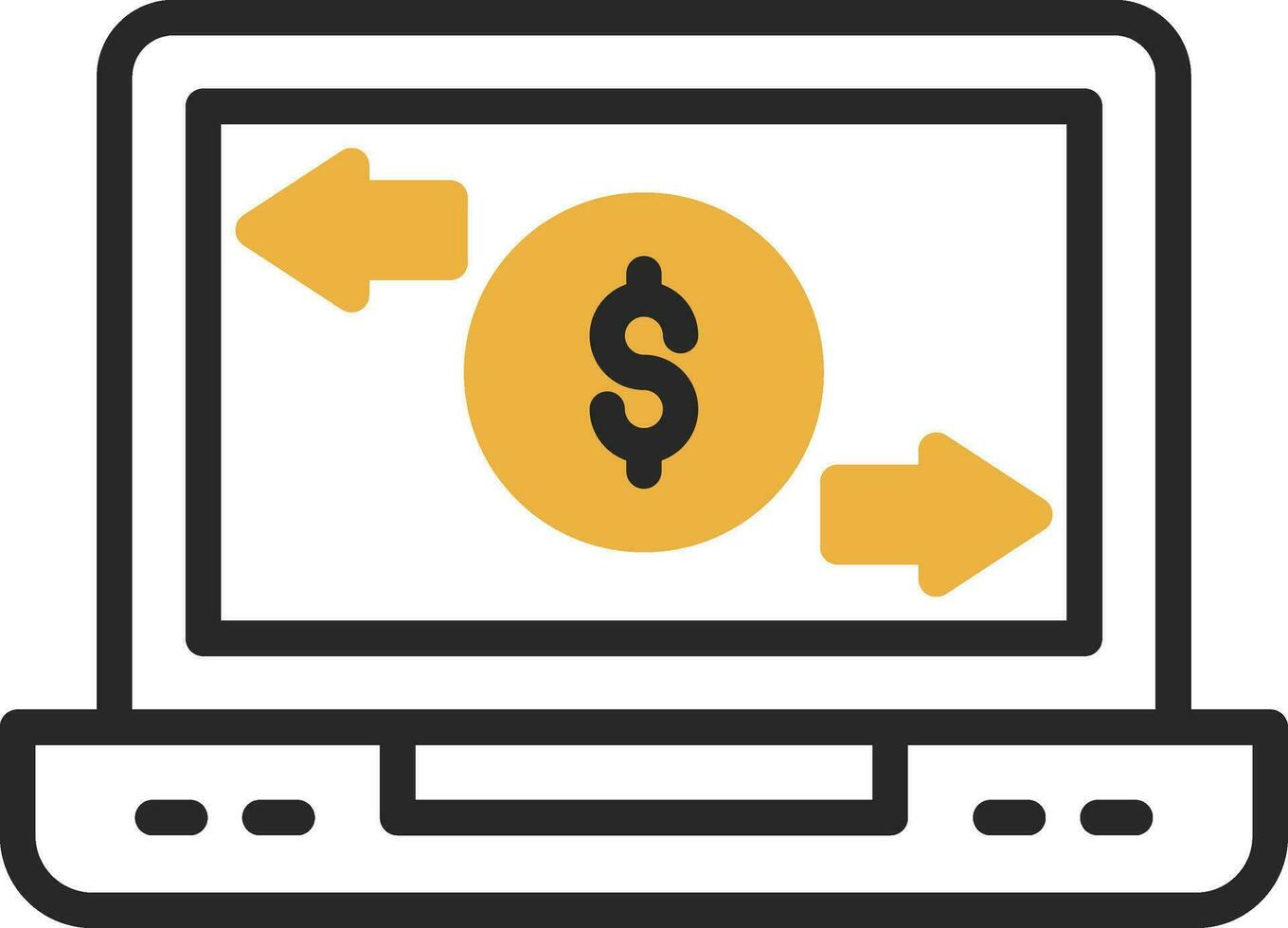 conception d'icône de vecteur de transaction