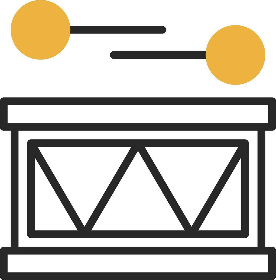 conception d'icône de vecteur de tambour