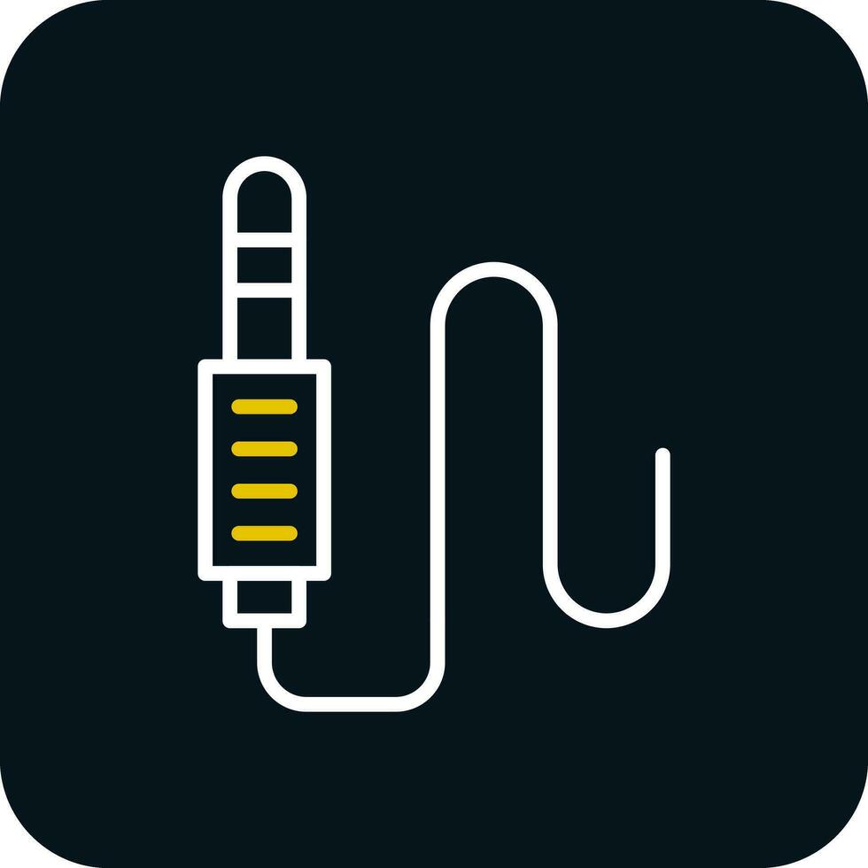 conception d'icône de vecteur de prise audio