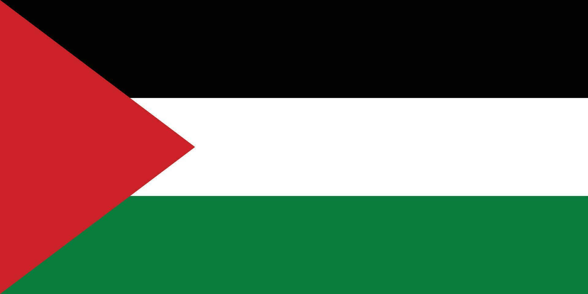 Palestine drapeau, nationale drapeau de Palestine vecteur illustration.