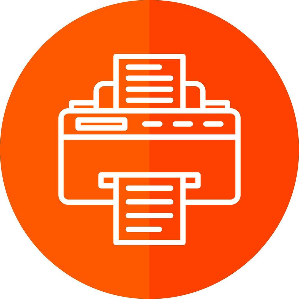 conception d'icône de vecteur d'imprimante
