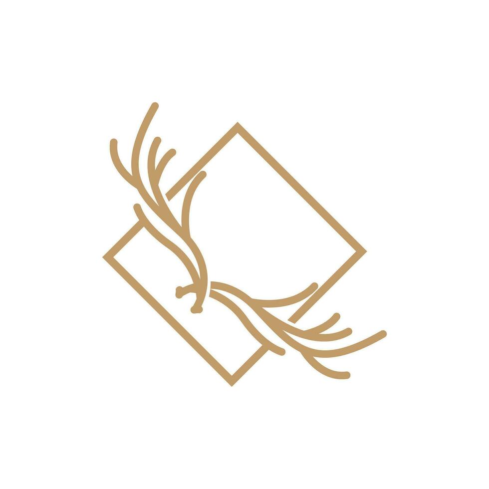 cerf klaxon logo conception klaxon animal illustration minimaliste Facile symbole icône vecteur