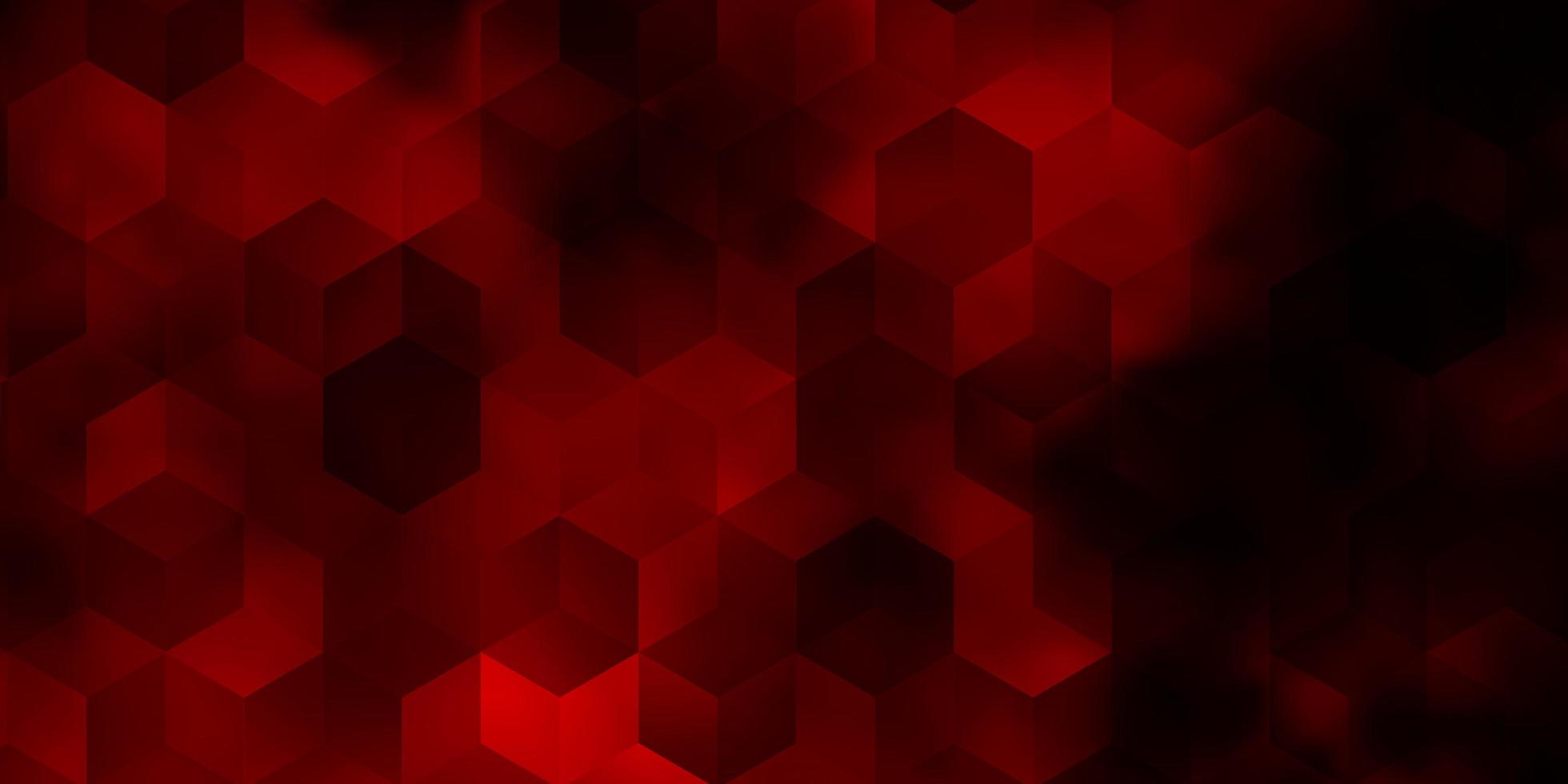 modèle vectoriel rouge foncé dans un style hexagonal.