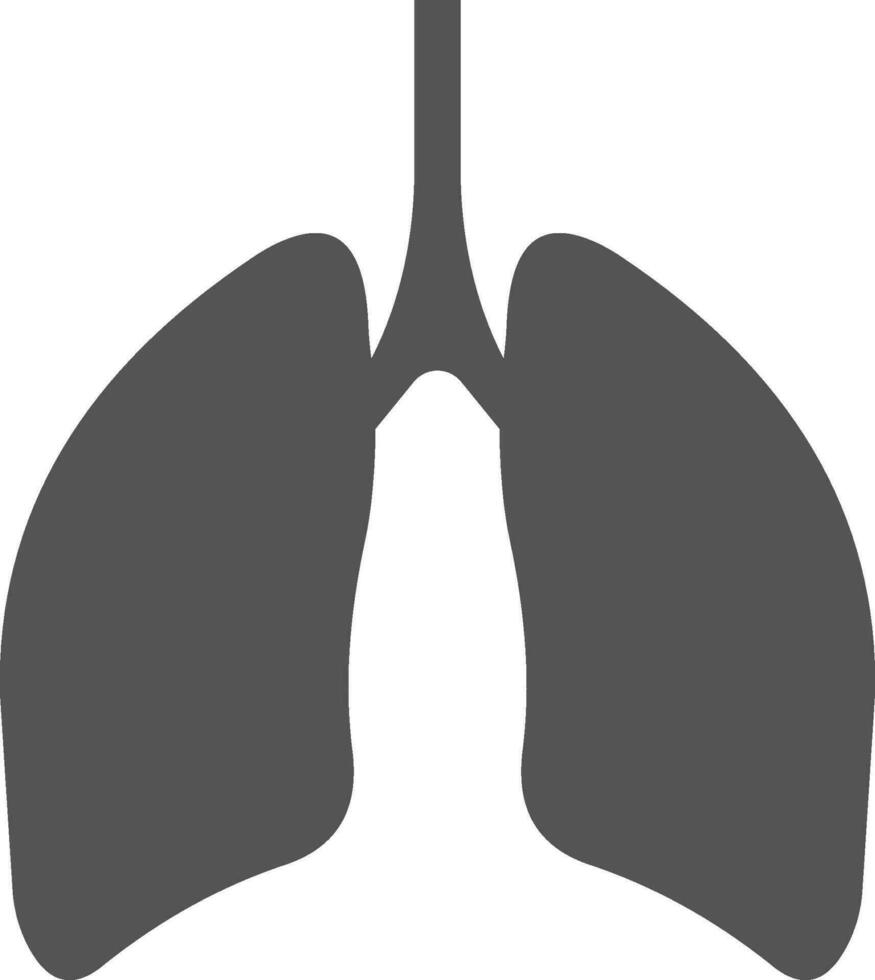 poumons Humain respiratoire organe silhouette respiratoire tract poumons vecteur