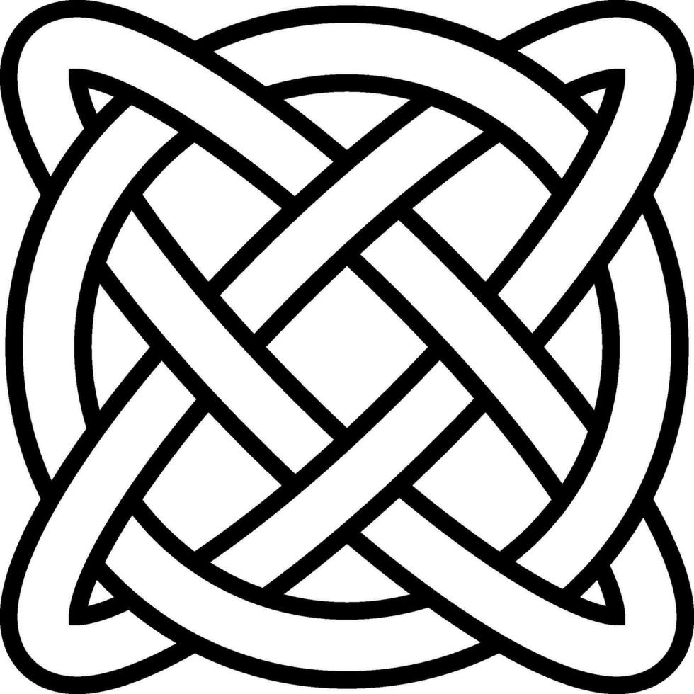 celtique nœud symbole éternel la vie infini amulette symbole longévité santé vecteur