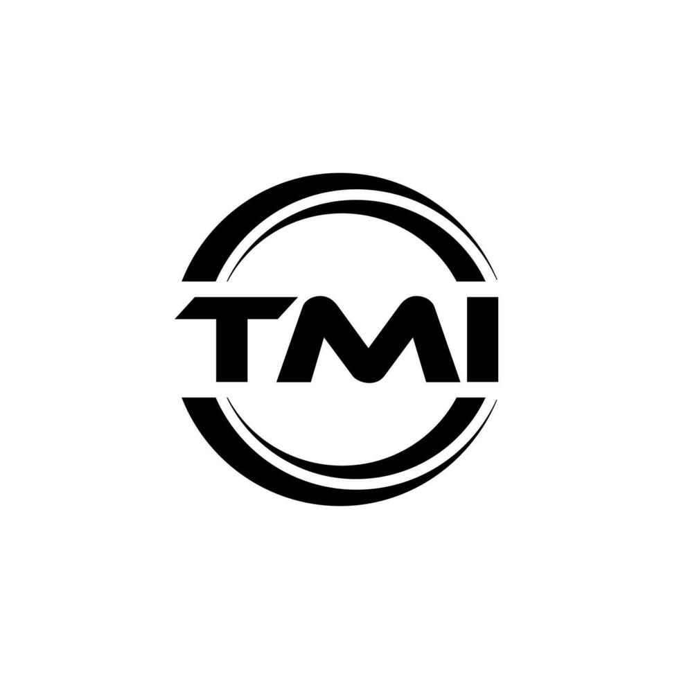 tmi logo conception, inspiration pour une unique identité. moderne élégance et Créatif conception. filigrane votre Succès avec le frappant cette logo. vecteur