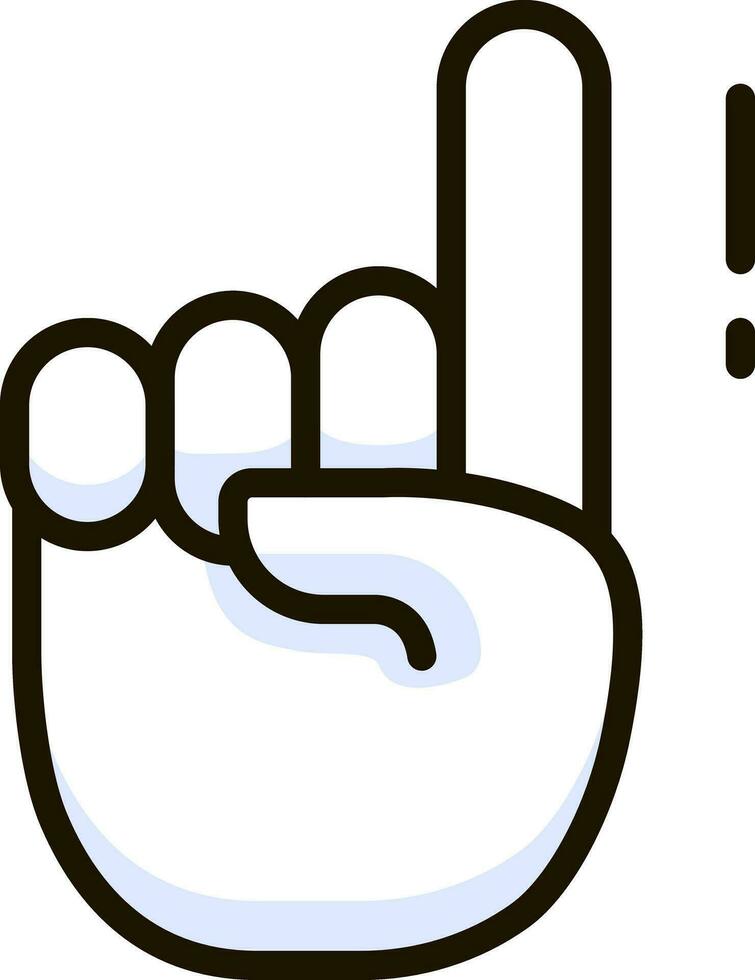 indice montrer du doigt en haut icône emoji autocollant vecteur