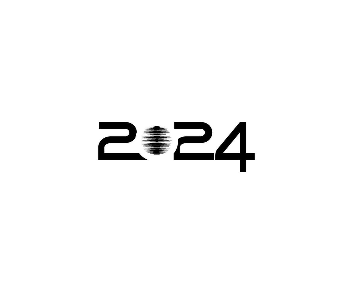 2024 conception illustration, plat, simple, mémorable et œil contagieux, pouvez utilisation pour calendrier conception, site Internet, nouvelles, contenu, infographie ou graphique conception élément. vecteur illustration