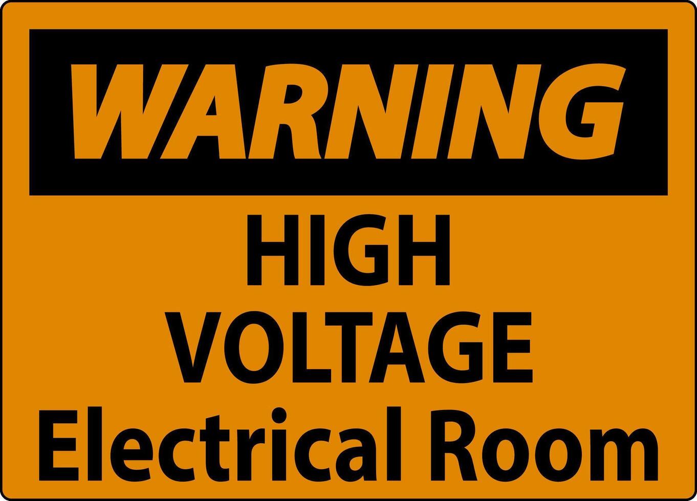 avertissement signe haute Tension - électrique pièce vecteur