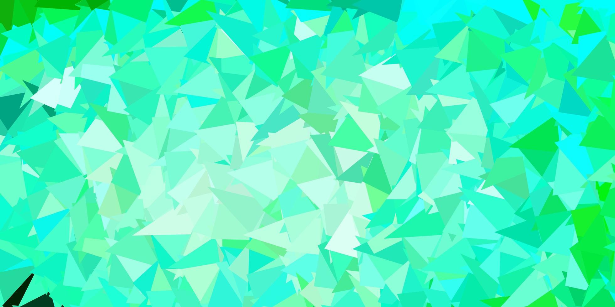 fond polygonale de vecteur bleu clair, vert.