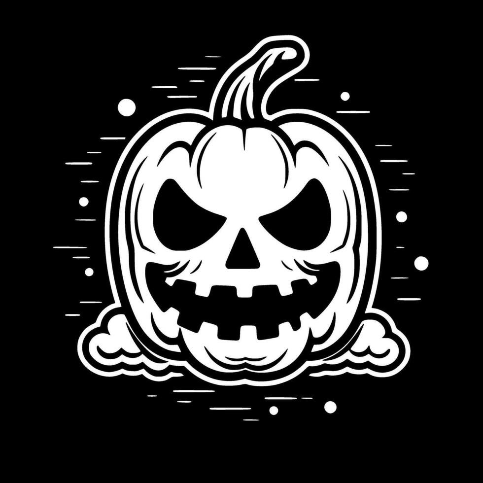 Halloween - minimaliste et plat logo - vecteur illustration