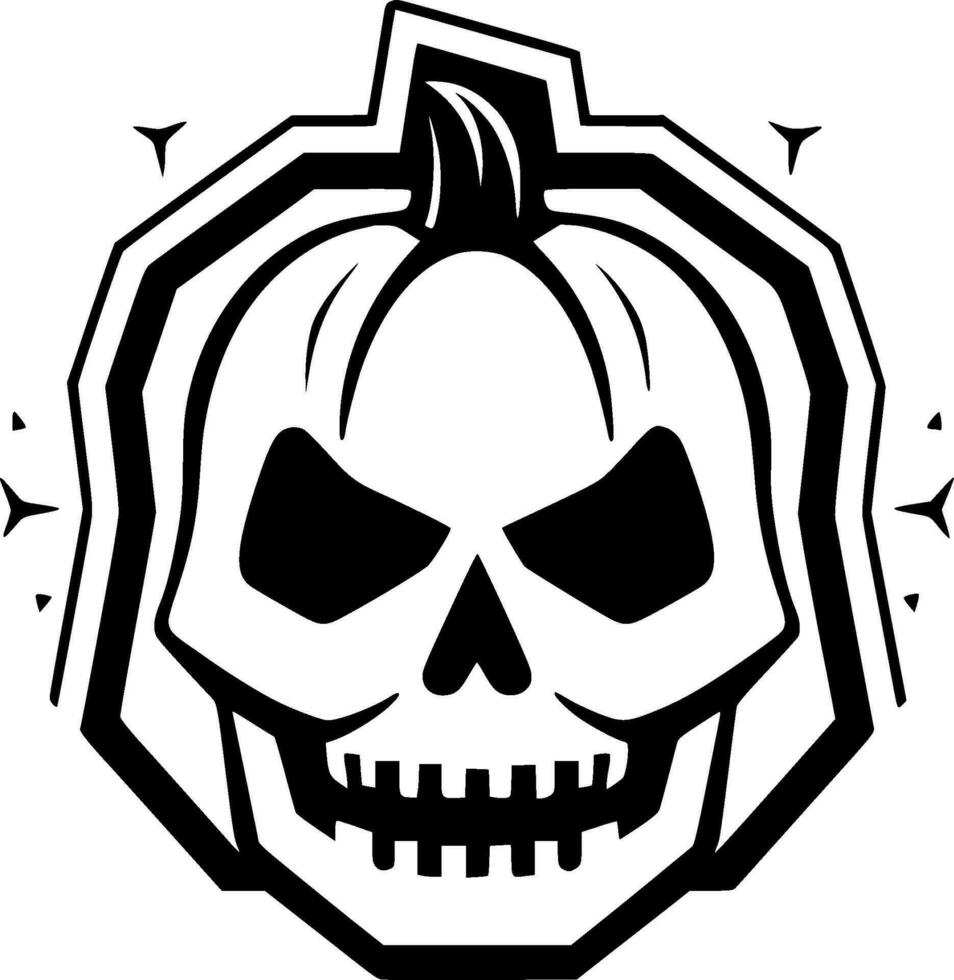 Halloween - minimaliste et plat logo - vecteur illustration