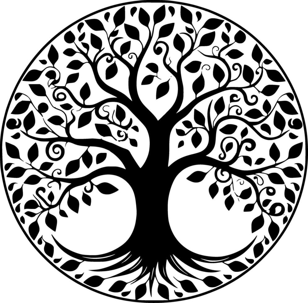 arbre - haute qualité vecteur logo - vecteur illustration idéal pour T-shirt graphique