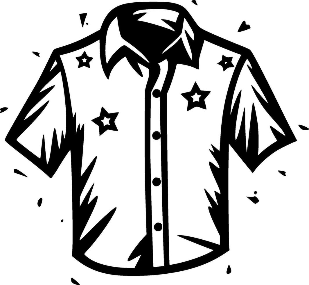 chemise - minimaliste et plat logo - vecteur illustration