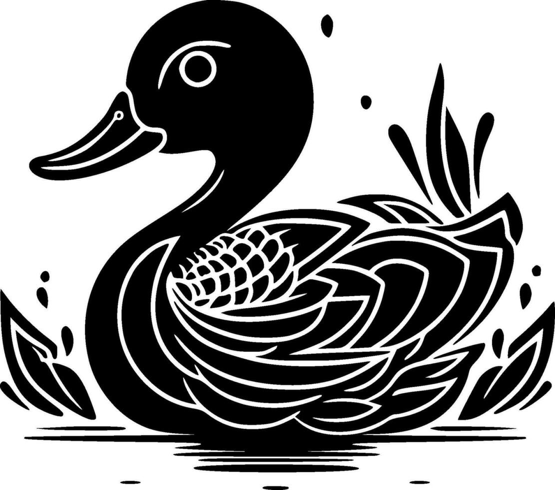 canard - minimaliste et plat logo - vecteur illustration