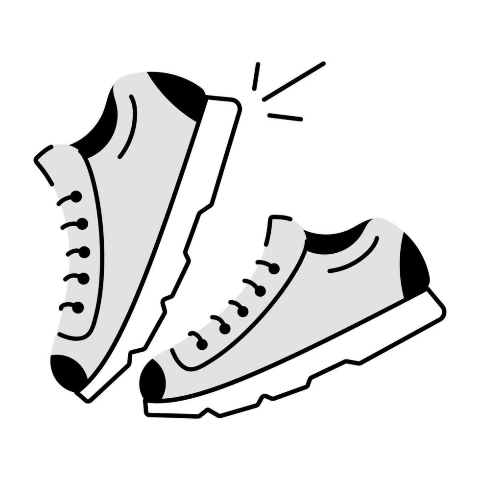 concepts de chaussures à la mode vecteur