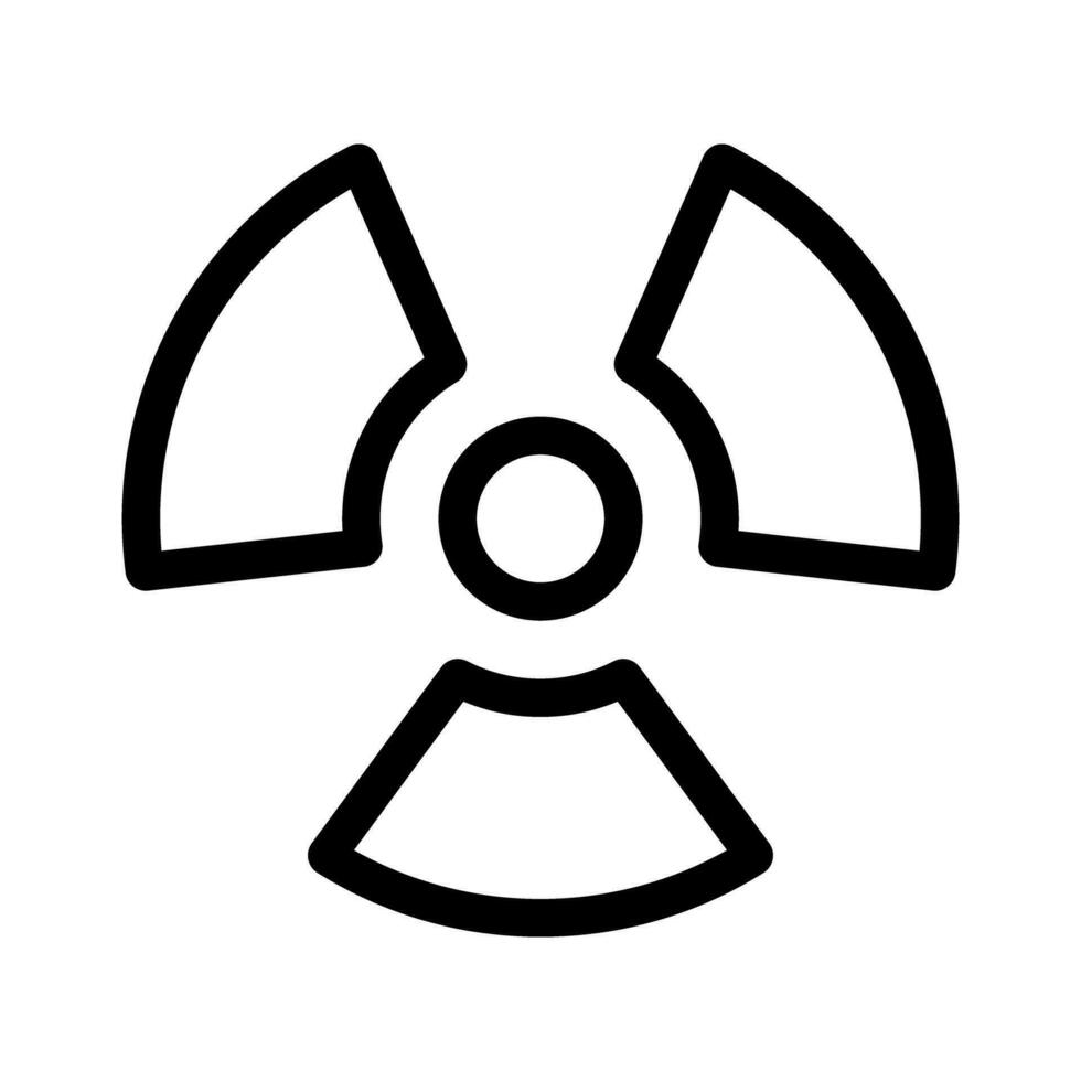 Facile radioactif danger symbole. nucléaire icône. vecteur. vecteur