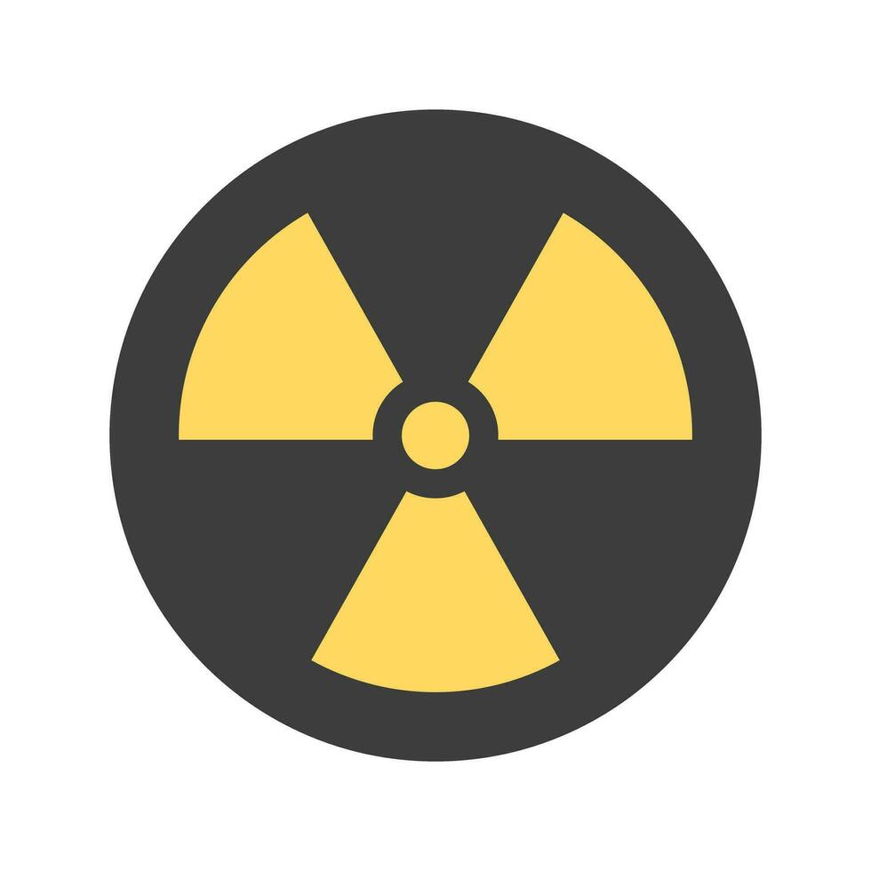 radioactif signe. ionisant radiation. vecteur. vecteur