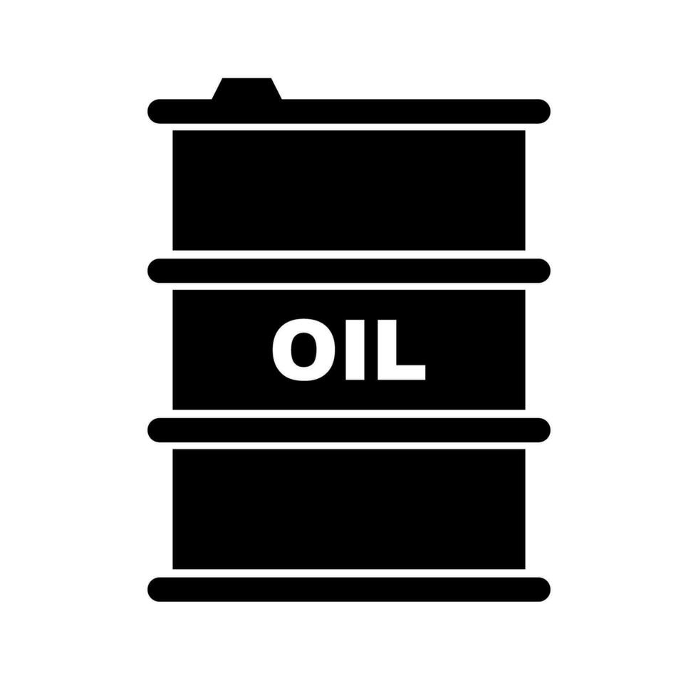 pétrole tambour icône. espace de rangement de de l'essence et huile. liquide carburant. vecteur. vecteur