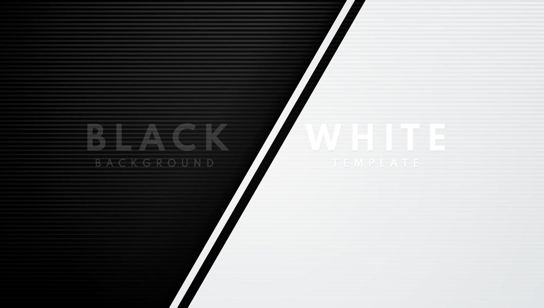 Contraste géométrique diagonal abstrait fond de couleur dégradé noir et blanc et texture des lignes avec espace de copie. style moderne et minimal. Vous pouvez utiliser pour la brochure de modèle, l'affiche, la bannière Web, l'impression. vecteur