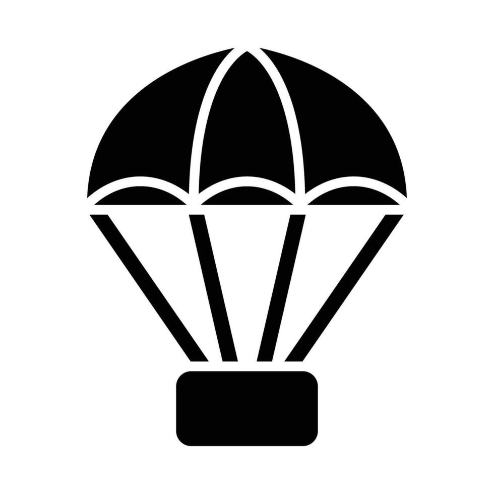 parachute vecteur glyphe icône pour personnel et commercial utiliser.