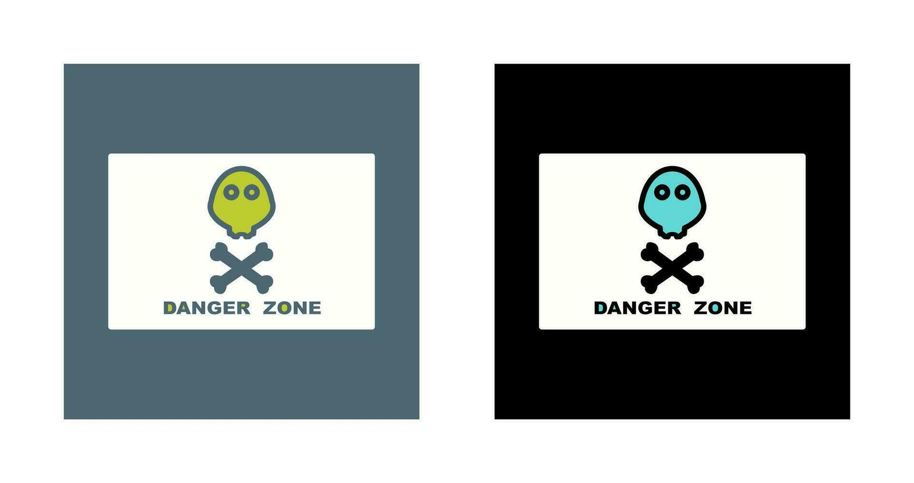 icône de vecteur de zone de danger