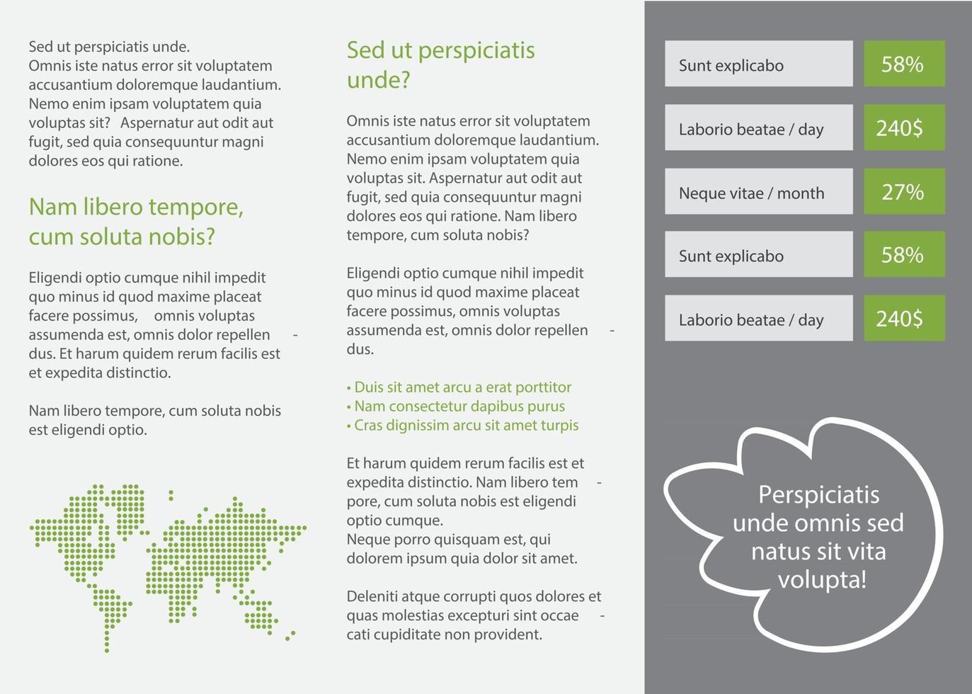 conception de modèle de brochure créative vecteur