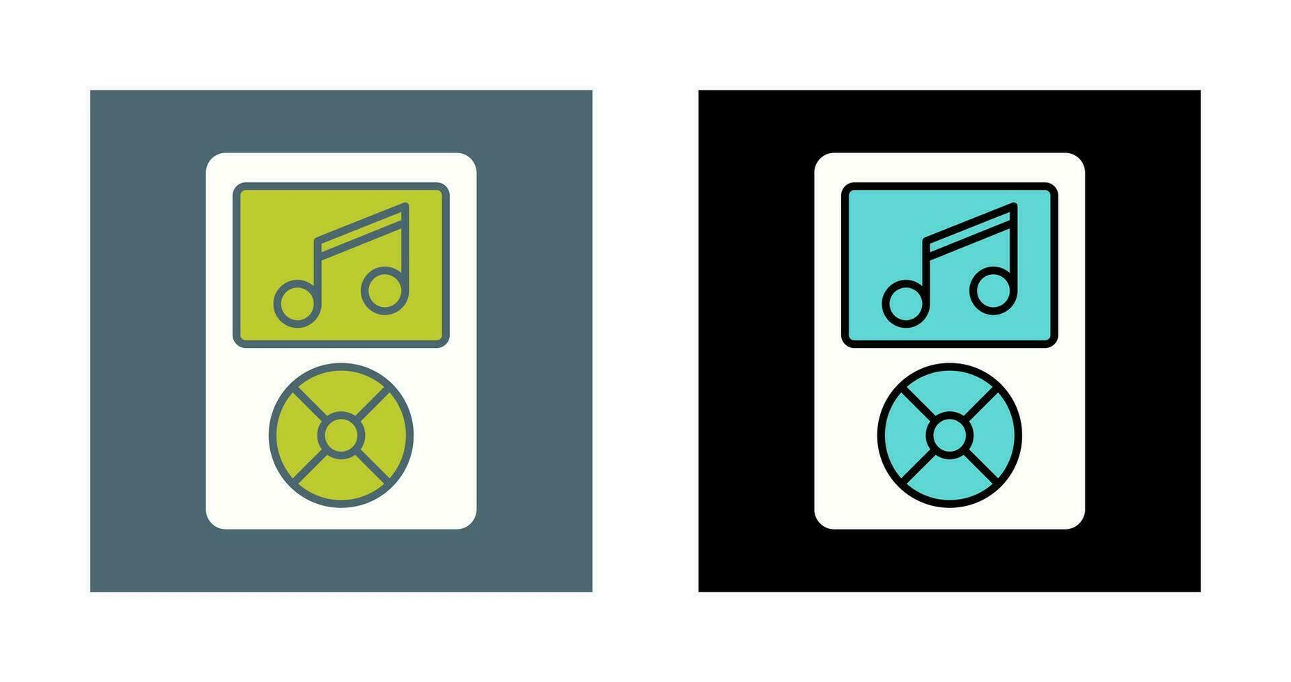 icône de vecteur de lecteur de musique