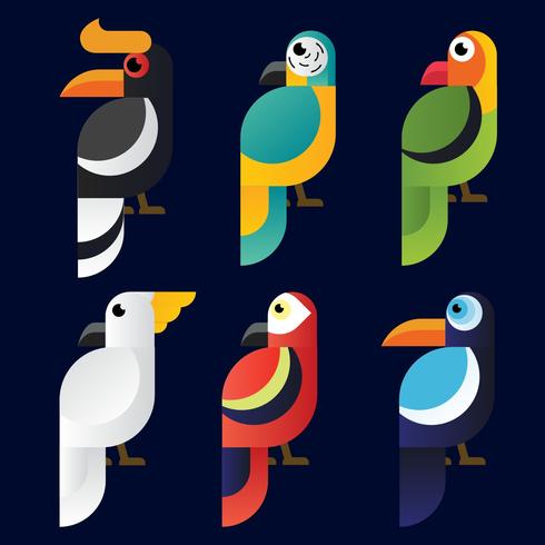 Oiseau Clipart Vecteur Pack