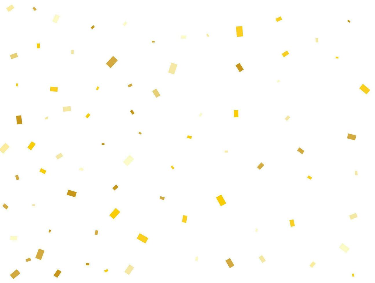 lumière d'or rectangles confettis Contexte. vecteur illustration