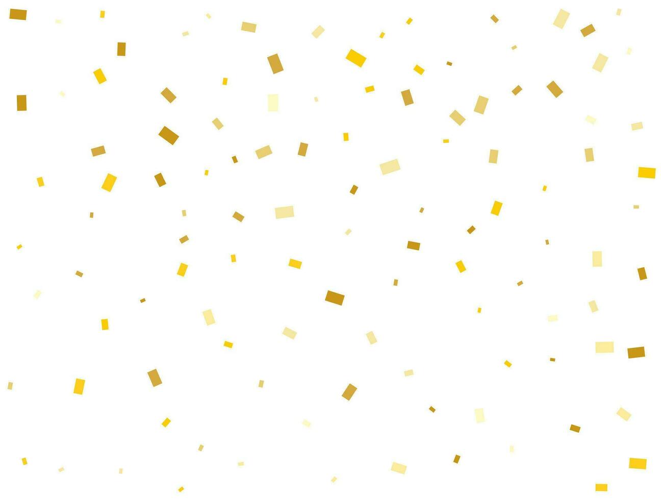 lumière d'or rectangles confettis Contexte. vecteur illustration