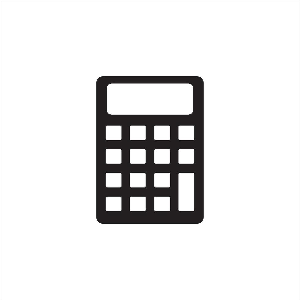 calculatrice icône vecteur illustration symbole