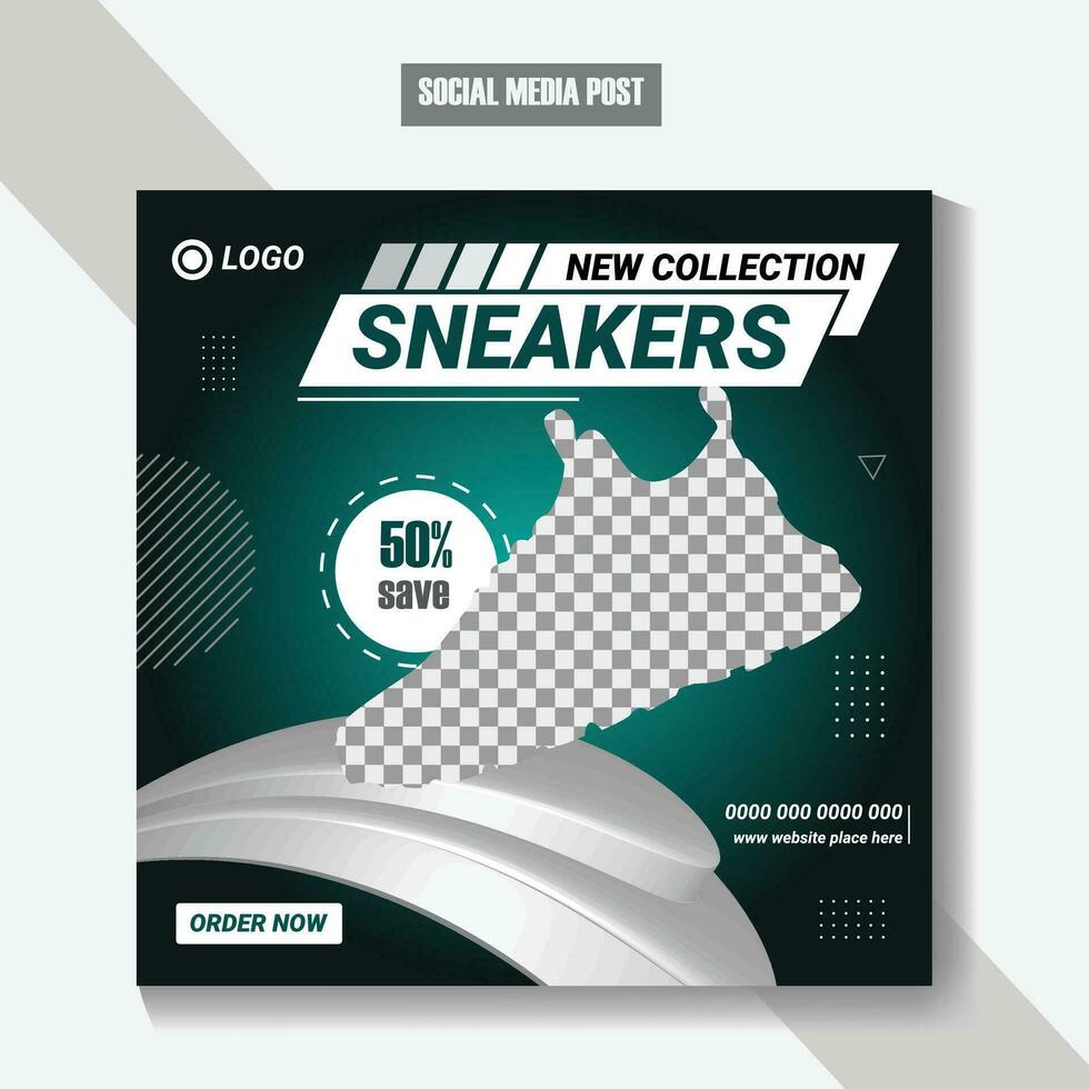 collection exclusive, chaussures pour hommes, chaussures de mode, conception de publications sur les réseaux sociaux vecteur
