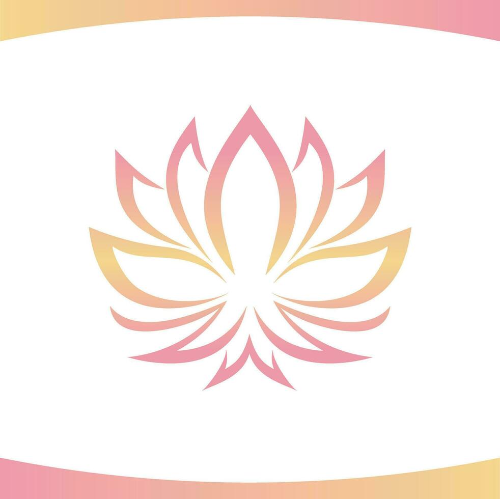 lotus bien-être fleur logo vecteur